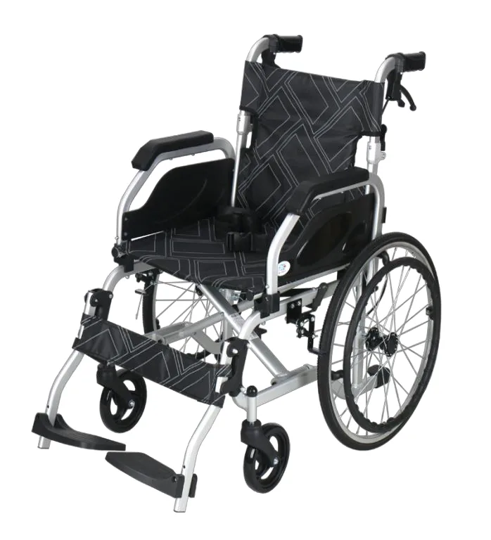 Aluminum Large Wheel Foldable Wheelchair 2